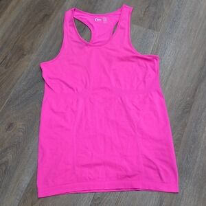 Zyia Active Havana Tank Hot Pink Racerback Seamless Workout Top Womens Large